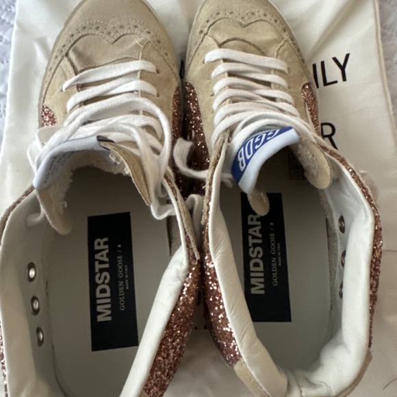 NEW NEVER WORN Golden goose midstar gold sparkle - Picture 4 of 5